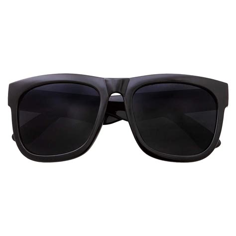 Xl Mens Big Wide Frame Black Sunglasses Oversized Thick Extra Large Square Sunglasses