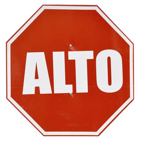 Letrero De Alto