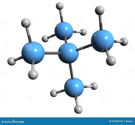 3D Image Of Neopentane Skeletal Formula | CartoonDealer.com #276349192