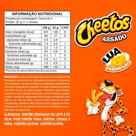 Salgadinho Lua Parmesão Elma Chips Cheetos 95g Drogaria