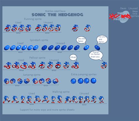 Modgen Modern Sonic Sprites