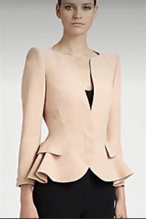 Rent Nude Peplum Jacket Alexander McQueen HURR