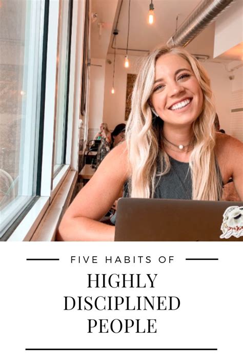 5 Habits Of Highly Disciplined People