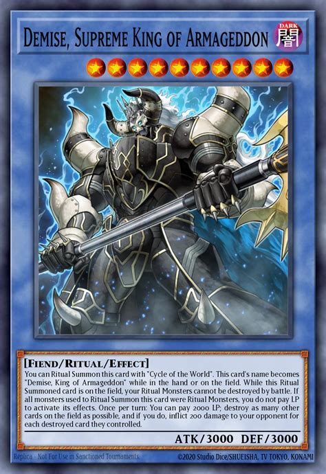 Demise Supreme King Of Armageddon Yu Gi Oh Card Database YGOPRODeck