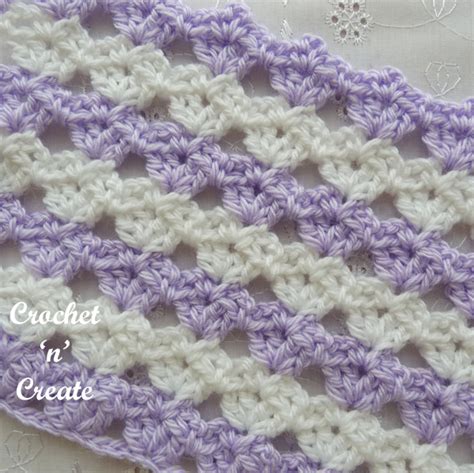 All Over Shell Stitch Free Written Tutorial On Crochet N Create