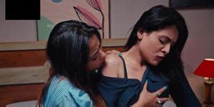 Indian Horny MILF Bhabhi Watching Lesbian Sex Web Series Hot Scenes Edited Music Added