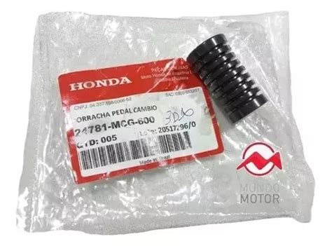 Borracha Pedal C Mbio Original Honda Xre A Parcelamento