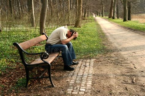 Bench stock photo. Image of streets, head, problems, stones - 995904