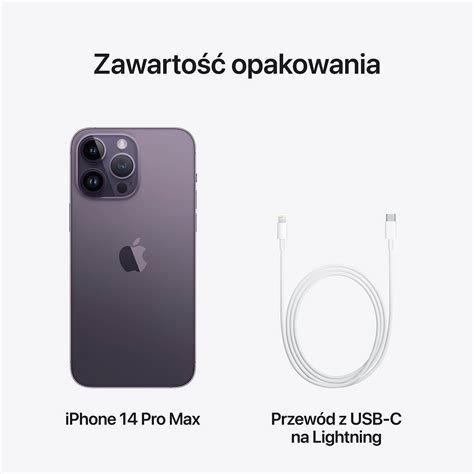 Apple iPhone 14 Pro Max 256GB Głęboka Purpura (Deep Purple) - MQ9X3PX/A ...