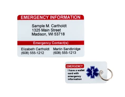 Customized In Case of Emergency Card – Secure ID