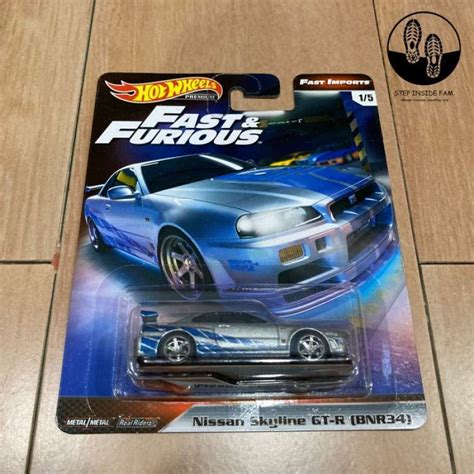 Promo Hot Wheels Premium Nissan Skyline GT R BNR34 2019 FAST IMPORTS Diskon 23 Di Seller