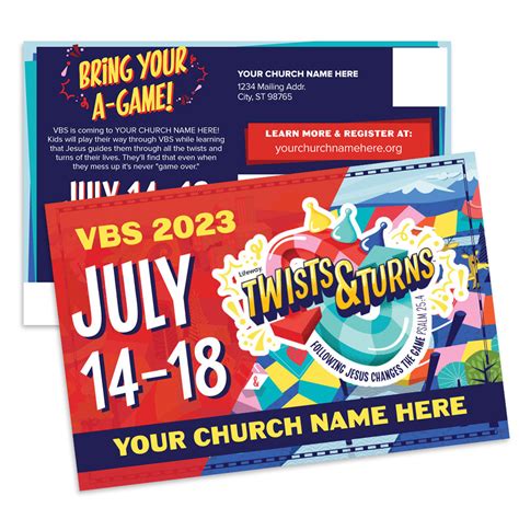 Custom Vbs Postcards Twists And Turns Vbs Pctnt003