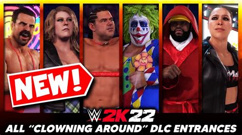 Wwe 2k22 All New Clowning Around Dlc Entrances Ft Doink Mr T