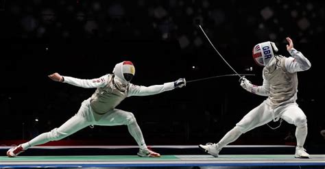 Green Piste Women S Sabre Individual Men S Foil Individual Fencing