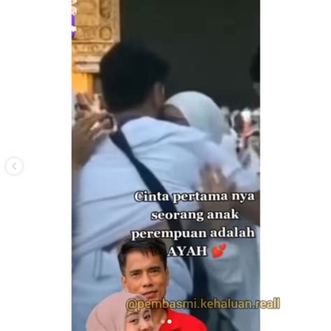 Momen Haru Saat Lesti Kejora Peluk Erat Sang Ayah Di Depan Kakbah