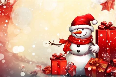 Christmas Snowman Background Graphic by Forhadx5 · Creative Fabrica