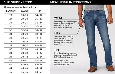 Jeans Size Chart The International Size Chart Reference, 41% OFF