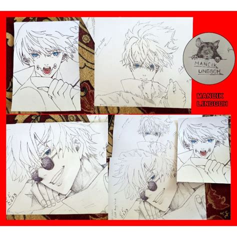 Jual Jual Sketsa Gambar Anime Buatan Sendiri Boleh Request Shopee Indonesia