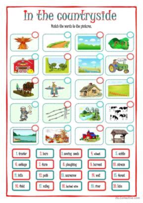 42 Countryside English ESL Worksheets Pdf Doc