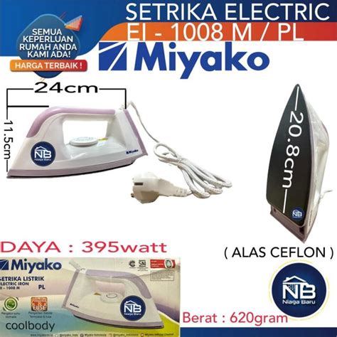 Setrika Miyako El M El M Setrika Listrik Lazada Indonesia