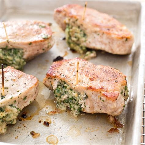 Herb Stuffed Pork Chops Americas Test Kitchen Recipe Recipe