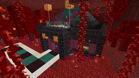 1 16 Nether Base And Bridge Builds R Minecraft