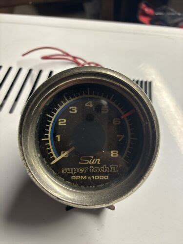 Sun Super Tach II 8000 RPM Tachometer EBay