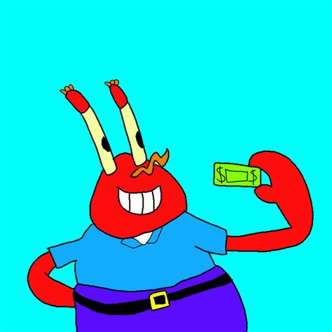 mr. krabs' with money by JoeyHensonStudios on DeviantArt