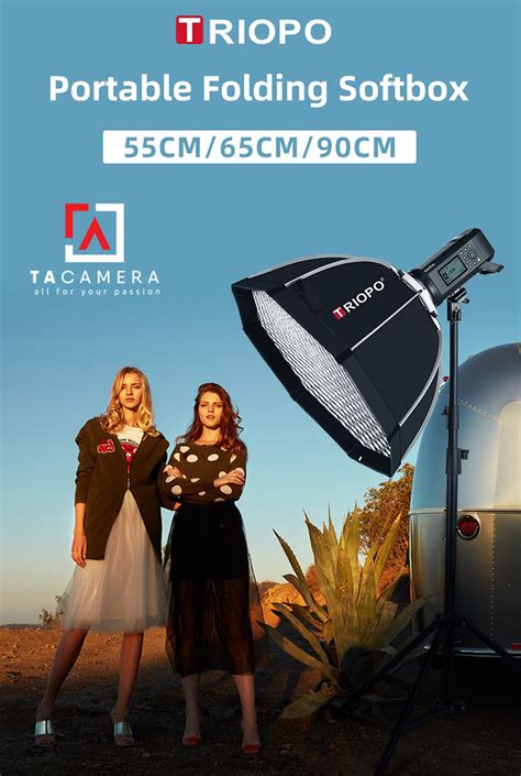 TA Camera Softbox Bát Giác Triopo Thao Tác Nhanh Ngàm Bowen K2 55 Có