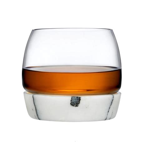Chill Whisky Tumbler With Marble Base By Nude Glass Design Is This