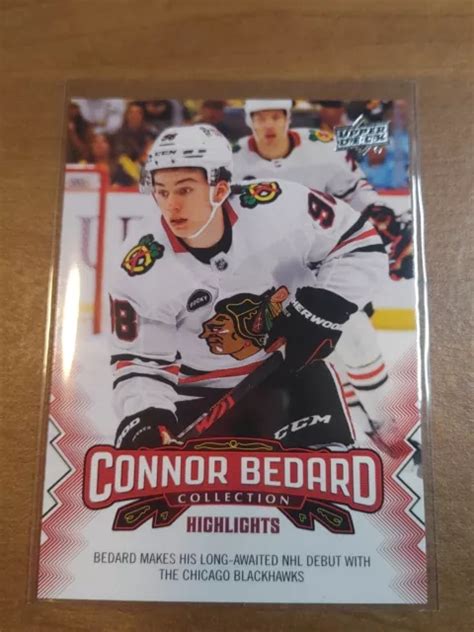 CONNOR BEDARD RC 2023-24 Upper Deck Connor Bedard Collection Highlights ...