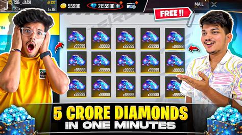 Free Fire Surprising Tsg Jash With Crore Diamonds In His Id His