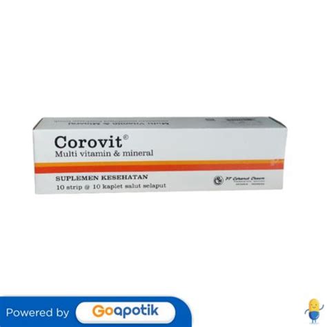 Jual Corovit Box 100 Tablet Shopee Indonesia