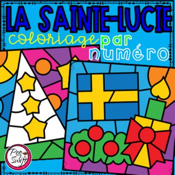 FRENCH Colour By Number La Sainte Lucie By Peg Swift French Immersion