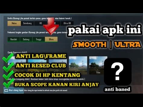 NYATA APLIKASI NO LAG Cara Setting GFX Tool PUBG MOBILE YouTube