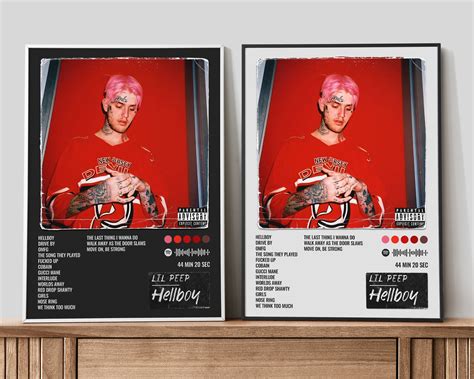 Lil Peep Poster / Hellboy Poster / Album Cover Poster / Lil Peep ...