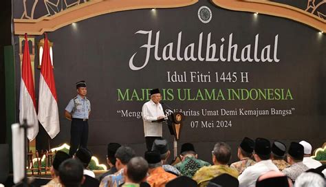 Bersilaturahmi Dengan Keluarga Besar Mui Wapres Ingatkan Pentingnya