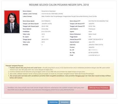 Bentuk Resume Cpns 2019 RUMAH PENDIDIK