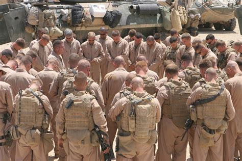 A Navy Chaplain Leads U S Marines With 1st Platoon Alpha Company 2nd