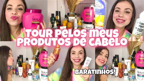 Tour Pelos Meus Produtos De Cabelo Bons E Baratos Youtube