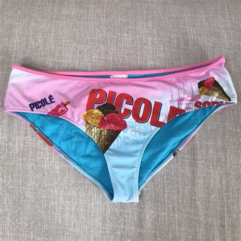 Vintage S Graphic Swimsuit Bikini Bottom Depop