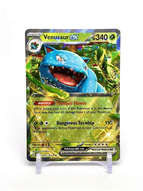 Pokémon TCG 151 Venusaur ex 003 165 Holo Double Rare NM M US SELLER