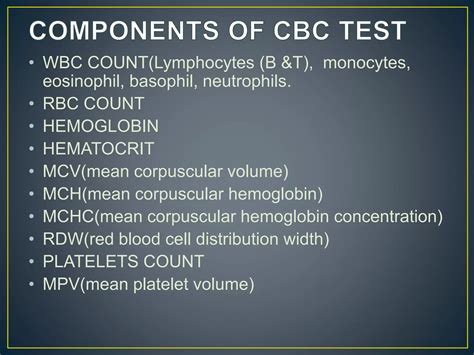 Cbc & its clinical significance | PPTX