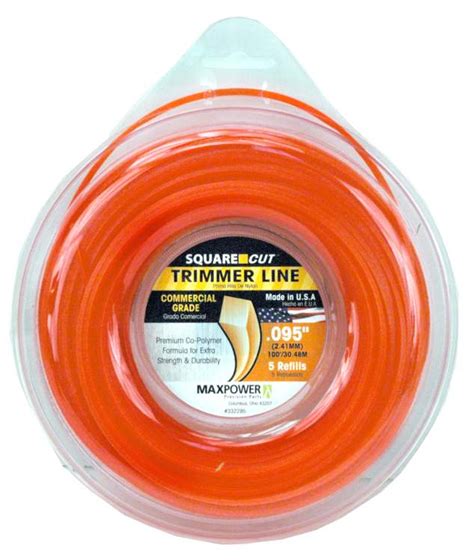 Max Power Precision Parts 332295 Square One Trimmer Line 095 Inch At