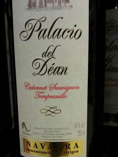 Palacio del Deán Crianza Cabernet Sauvignon Tempranillo Vivino US