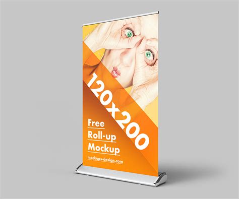 Free Roll Up Mockup 120x200 Cm Mockups Design