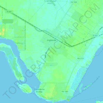 Ingleside topographic map, elevation, terrain