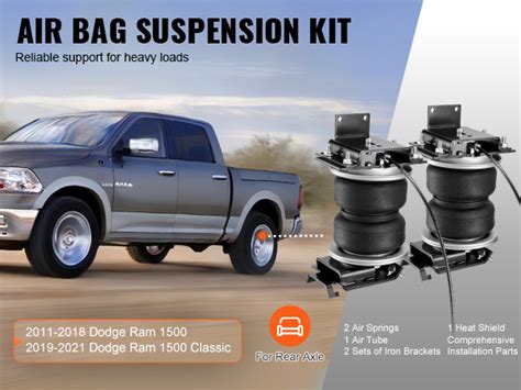 Vevor Air Bag Suspension Kit Air Springs Suspension Bag Kit Compatible With 2011 2018 Dodge Ram