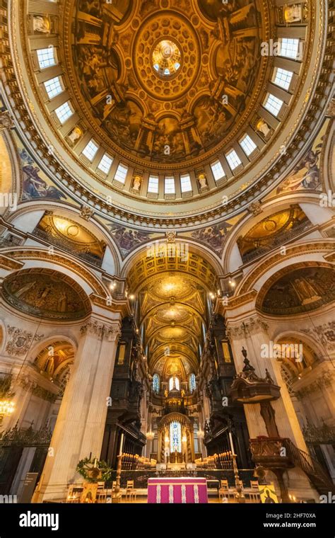 England London St Paul S Cathedral The Dome Designed By Sir