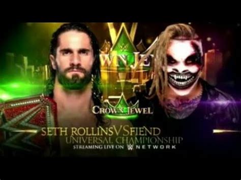 Wwe Crown Jewel Match Card Youtube